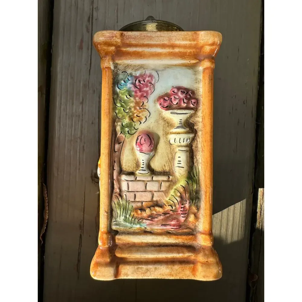 Vintage CAPODIMONTE Painted Italian Ceramic 5